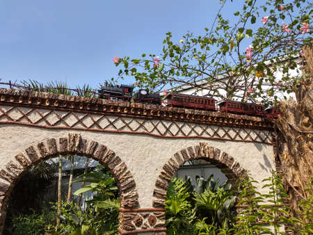 Editorial - June 2, 2019 - Toy train exhibit at the Biltmore Estate - North Carolinaのeditorial素材