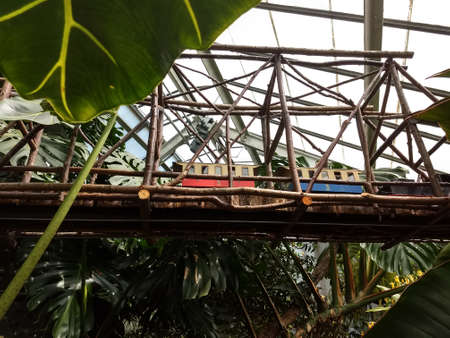 Editorial - June 2, 2019 - Toy train exhibit at the Biltmore Estate - North Carolinaのeditorial素材
