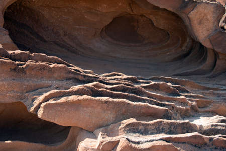 Beautiful geological formation. Sandstone with layers. Damaraland, Namibia. Africa