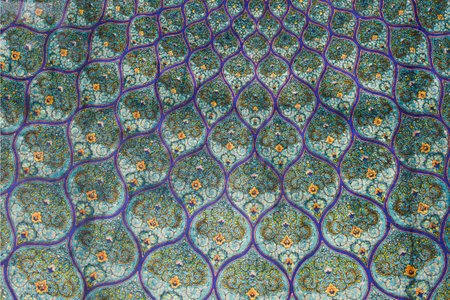 Traditional turkish pattern in blue color.