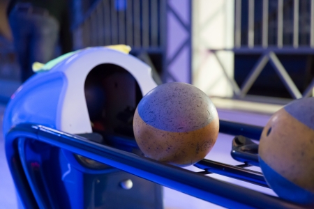 a set of multi coloured balls for bowling playingの写真素材