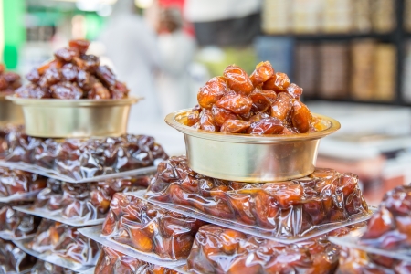 nice looking dates selling in asian marketの写真素材