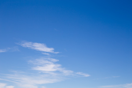 Beautiful blu sky on a sunny summer dayの写真素材