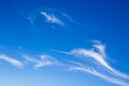Beautiful blu sky on a sunny summer dayの写真素材