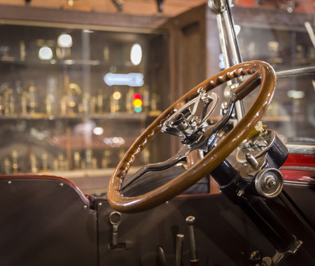 FORT LAUDERDALE, FLORIDA, USA - AUGUST 30: Fort Lauderdale Antique Car Museum exhibits a collection of Packard automobiles on August 30, 2014 in Fort Lauderdale, Florida, USA. The collection includes 22 Packards in various styles and models from 1909 untiのeditorial素材