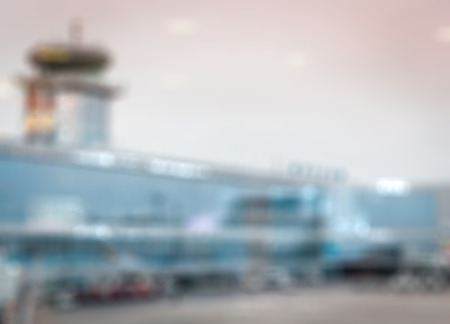 Airport  blurred backgroundの写真素材