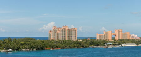 NASSAU, BAHAMAS - SEPTEMBER 7, 2014: The Atlantis Paradise Island resort, located in the Bahamas on September 7, 2014のeditorial素材
