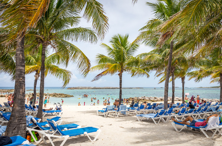 BAHAMAS - SEPTEMBER 6, 2014: Small island on Bahamas on September 6, 2014のeditorial素材