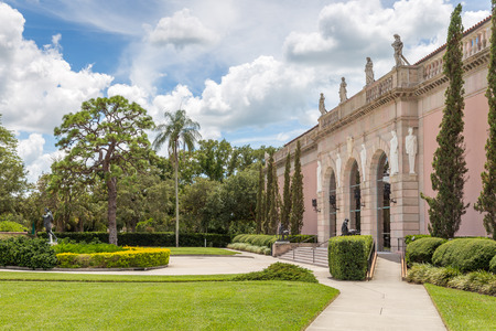 SARASOTA, USA - SEPTEMBER 03: Ringling museum complex on September 03, 2014 In Sarasota, USA. Built by circus magnate John Ringling in 1924.のeditorial素材