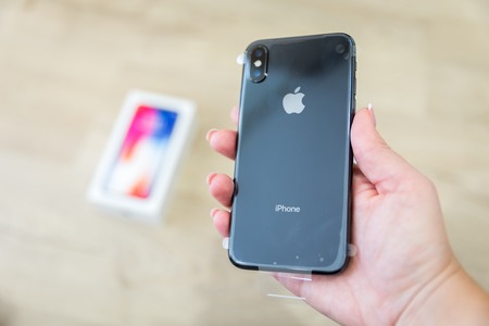 Iphone X smart phone. Latest Apple Iphone 10 mobile phone.