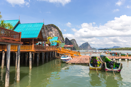 THAILAND, PHUKET, 2018 - Ko Panyi Gipsy village on waterのeditorial素材