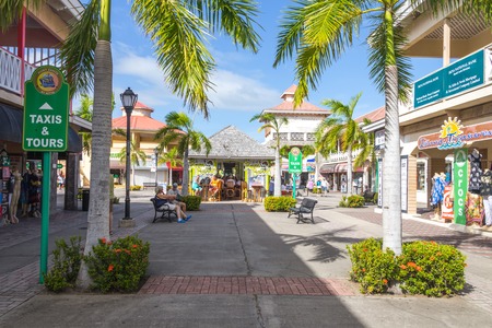 Streets in Basseterre St. Kits and Nevisのeditorial素材