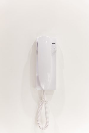Intercom, security system safety in modern apartment