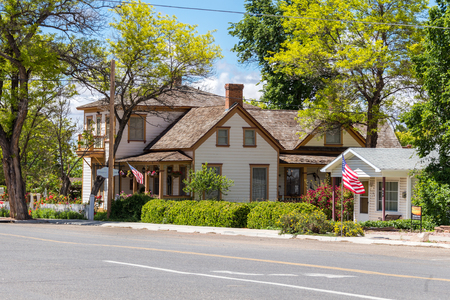 KANAB, UTAH USA - MAY 25, 2015: Street view of Kanab town in Utah USAのeditorial素材