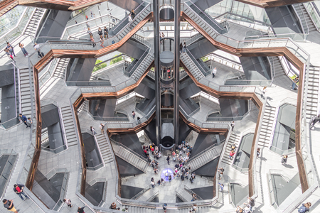 New York City, NY, USA - May 17, 2019: The Vessel, also known as the Hudson Yards Staircaseのeditorial素材