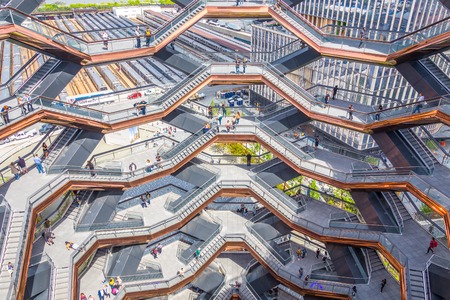 New York City, NY, USA - May 17, 2019: The Vessel, also known as the Hudson Yards Staircaseのeditorial素材