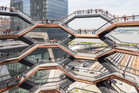 New York City, NY, USA - May 17, 2019: The Vessel, also known as the Hudson Yards Staircaseのeditorial素材