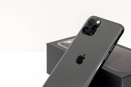 Moscow, Russia - September 24, 2019: Apple iPhone 11 pro on white background