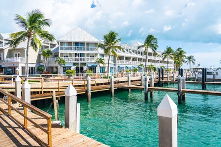 Key West, Florida, USA - September 12, 2019: Quiet Street In Key West, Floridaのeditorial素材