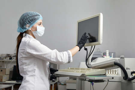 Scientist Working in Laboratory Using computer Screen