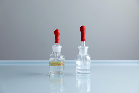 Pipettes for taking samples for test in special chemical laboratory or clinicの写真素材
