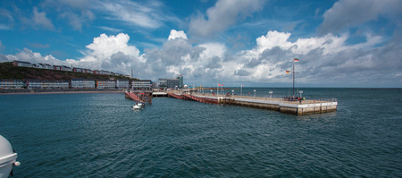 Harbor view of Helgoland Islandの写真素材