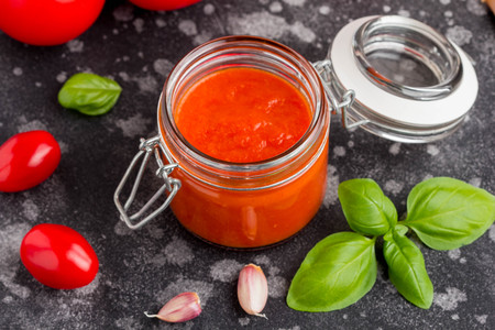 Red tomato sauce for pasta, pizza, Italian classic foodの写真素材