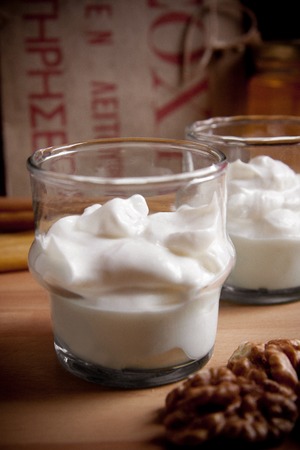 Greek yogurtの写真素材