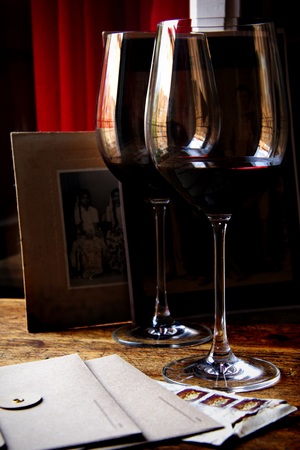 Wine glassesの写真素材