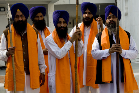 Guru Nanak Jayanti celebration in Delhi, Indiaのeditorial素材