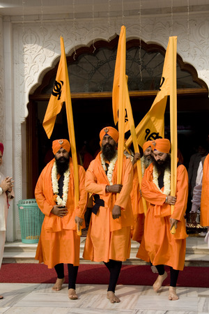 Guru Nanak Jayanti celebration in Delhi, Indiaのeditorial素材