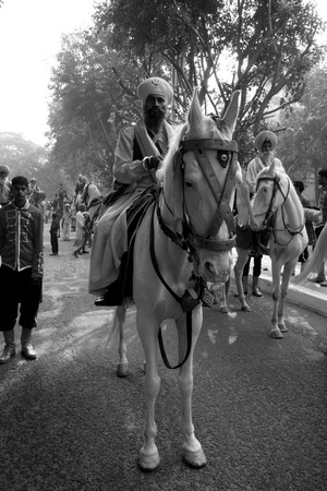 Guru Nanak Jayanti celebration in Delhi, Indiaのeditorial素材