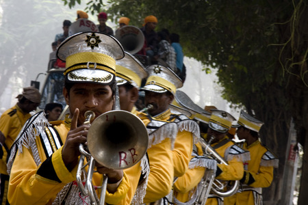 Guru Nanak Jayanti celebration in Delhi, Indiaのeditorial素材