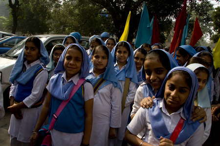 Guru Nanak Jayanti celebration in Delhi, Indiaのeditorial素材