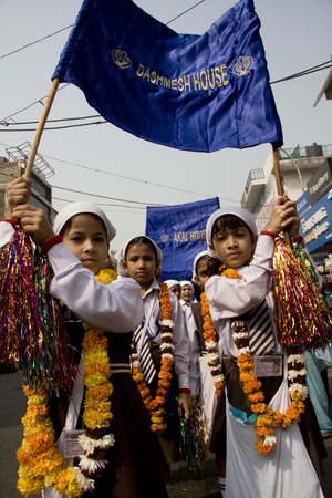 Guru Nanak Jayanti celebration in Delhi, Indiaのeditorial素材