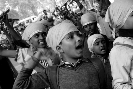 Guru Nanak Jayanti celebration in Delhi, Indiaのeditorial素材