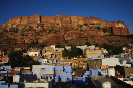 Mehrangarh Fort in Jodhpur, Indiaの写真素材