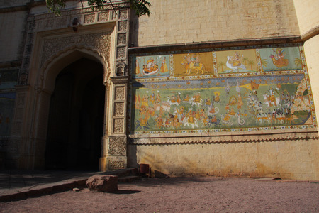 Mehrangarh Fort in Jodhpur, Indiaの写真素材