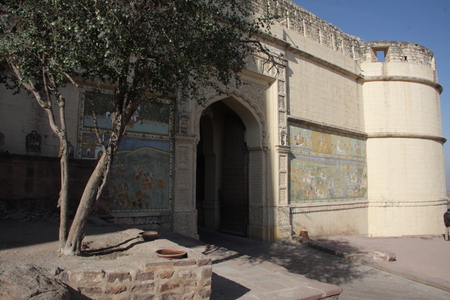 Mehrangarh Fort in Jodhpur, Indiaの写真素材