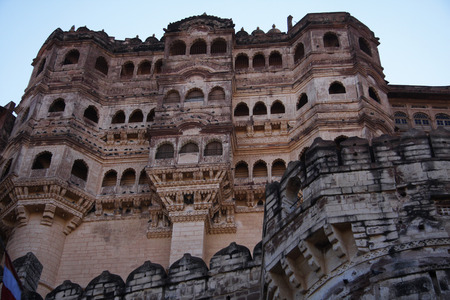 Mehrangarh Fort in Jodhpur, Indiaの写真素材