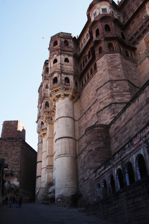Mehrangarh Fort in Jodhpur, Indiaの写真素材