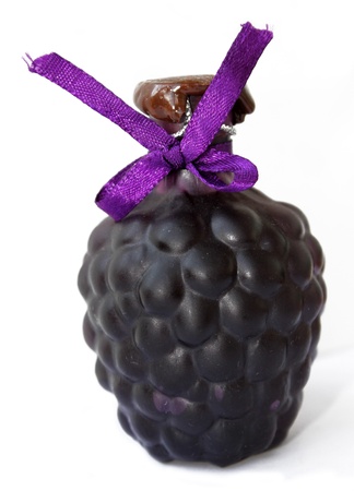 Wine bottle isolated against white backgroundの写真素材