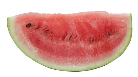 Slice of watermelon, isolated on white background