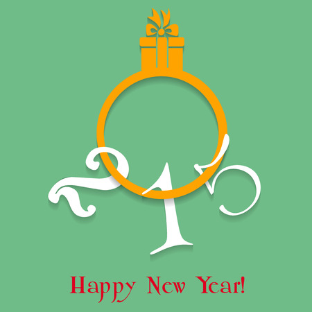 Abstract vector illustration of 2015 New Year greeting cardのイラスト素材