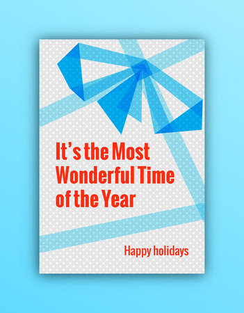 Merry Christmas greeting card. Trendy minimal design for posters, flyers, prints, invitations. EPS 10.のイラスト素材