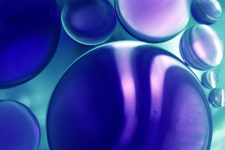 Colorful water with oilの写真素材