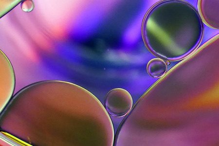 Colorful water with oil