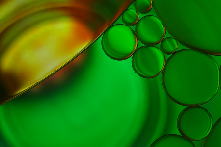 Colorful water with oil