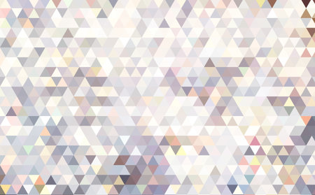 Abstract mosaic abstract background. White and pastel triangular low poly shapes style pattern.