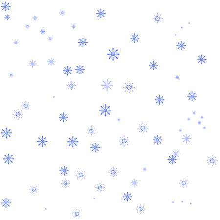 blue snowflakes diidle handdraw vector template ensless pattern ipolatedのイラスト素材